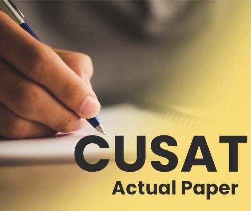 CUSAT actual paper